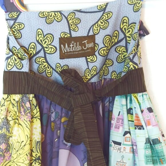 Matilda Jane Multicolor Patchwork Sundress Girls Size 4 Character Counts - Picture 3 of 7